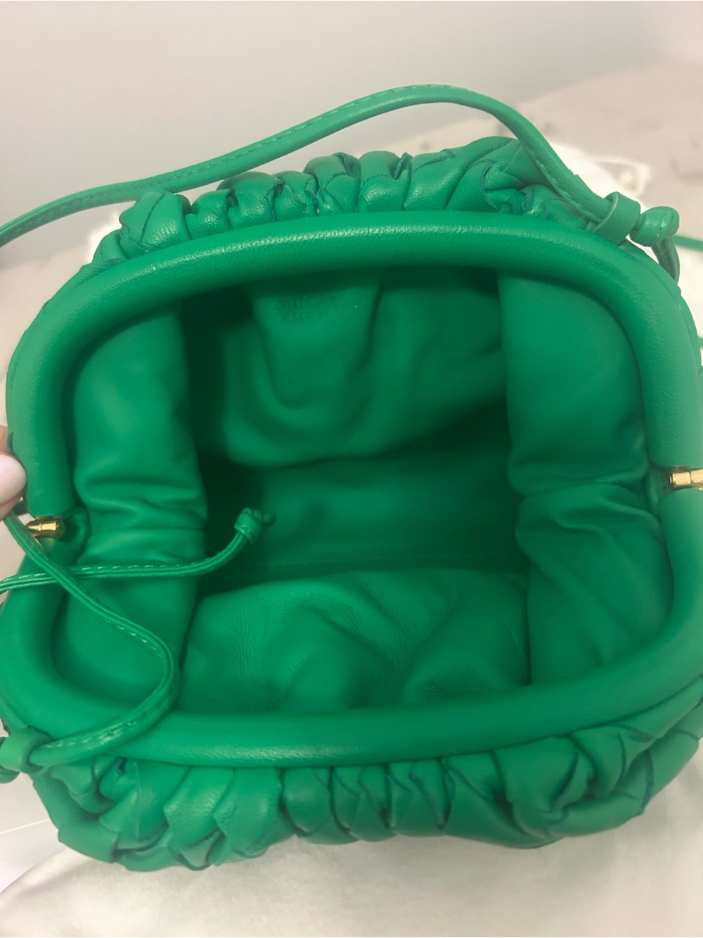 Bottega Veneta woven Intrecciato Pouch Crossbody Bag green New - Picture 10 of 10